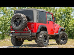 Rough Country Classic Full Width Rear Bumper - 10592A - Black Patch Performance - ROUG10592A