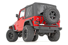 Rough Country Classic Full Width Rear Bumper - 10592A - Black Patch Performance - ROUG10592A