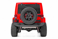 Rough Country Rock Crawler Rear HD Bumper - 10593A - Black Patch Performance - ROUG10593A