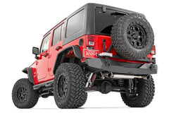 Rough Country Rock Crawler Rear HD Bumper - 10594A - Black Patch Performance - ROUG10594A