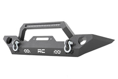 Rough Country Front Winch Bumper - 10596 - Black Patch Performance - ROUG10596