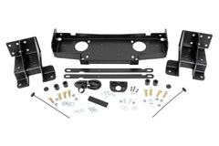 Rough Country Hidden Winch Mounting Plate - 10602 - Black Patch Performance - ROUG10602