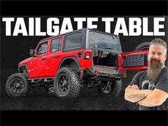 Rough Country Tailgate Folding Table - 10625 - Black Patch Performance - ROUG10625