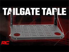 Rough Country Tailgate Folding Table - 10630 - Black Patch Performance - ROUG10630
