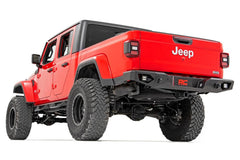 Rough Country Heavy Duty Rear LED Bumper - 10646 - Black Patch Performance - ROUG10646