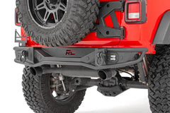 Rough Country Heavy Duty Rear LED Bumper - 10648 - Black Patch Performance - ROUG10648