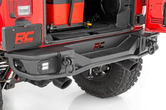 Rough Country Heavy Duty Rear LED Bumper - 10649 - Black Patch Performance - ROUG10649
