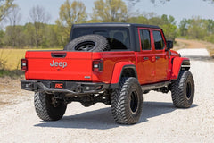 Rough Country Heavy Duty Rear LED Bumper - 10650 - Black Patch Performance - ROUG10650