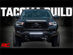 Rough Country Front Winch Bumper - 10712 - Black Patch Performance - ROUG10712