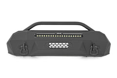 Rough Country Front Winch Bumper - 10718 - Black Patch Performance - ROUG10718