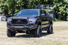 Rough Country Front Winch Bumper - 10718 - Black Patch Performance - ROUG10718