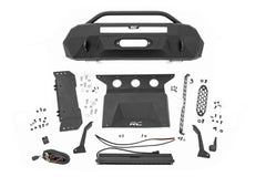 Rough Country Front Winch Bumper - 10724 - Black Patch Performance - ROUG10724