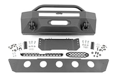 Rough Country LED Front Bumper - 10743A - Black Patch Performance - ROUG10743A
