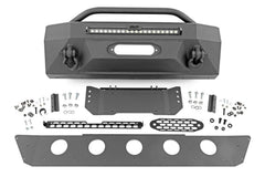 Rough Country LED Front Bumper - 10744 - Black Patch Performance - ROUG10744