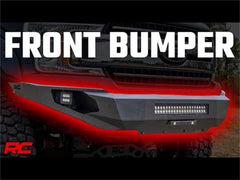 Rough Country LED Front Bumper - 10756A - Black Patch Performance - ROUG10756A