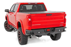 Rough Country Heavy Duty Rear LED Bumper - 10758 - Black Patch Performance - ROUG10758