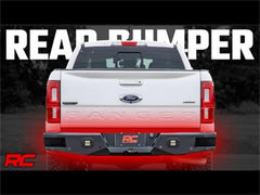 Rough Country Heavy Duty Rear LED Bumper - 10760 - Black Patch Performance - ROUG10760