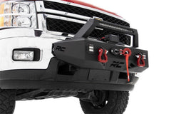 Rough Country Exo Winch Mount System Front Bumper - 10764 - Black Patch Performance - ROUG10764