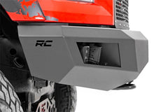 Rough Country Heavy Duty Front LED Bumper - 10770 - Black Patch Performance - ROUG10770