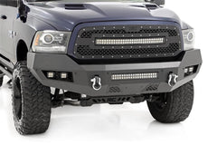 Rough Country Heavy Duty Front LED Bumper - 10774 - Black Patch Performance - ROUG10774