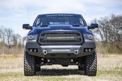 Rough Country Heavy Duty Front LED Bumper - 10774 - Black Patch Performance - ROUG10774