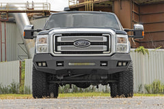 Rough Country LED Front Bumper - 10783 - Black Patch Performance - ROUG10783