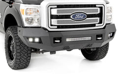 Rough Country LED Front Bumper - 10783 - Black Patch Performance - ROUG10783
