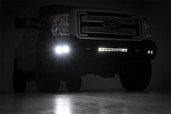 Rough Country LED Front Bumper - 10783 - Black Patch Performance - ROUG10783
