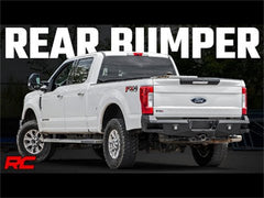 Rough Country Heavy Duty Rear LED Bumper - 10788 - Black Patch Performance - ROUG10788