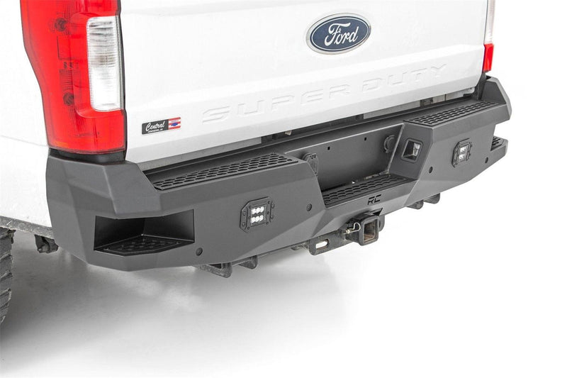 Rough Country Heavy Duty Rear LED Bumper - 10788 - Black Patch Performance - ROUG10788