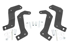 Rough Country Control Arm Relocation Brackets - 110602 - Black Patch Performance - ROUG110602