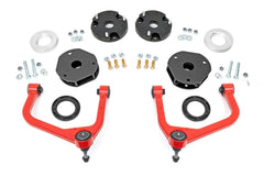 Rough Country 3.5 in Suspension Lift Kit w/Shocks - 11400RED - Black Patch Performance - ROUG11400RED