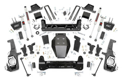 Rough Country 7 in Suspension Lift Kit w/Shocks - 11740 - Black Patch Performance - ROUG11740