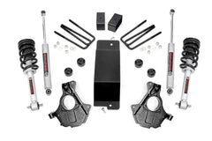 Rough Country 3.5 in Suspension Lift Knuckle Kit w/Shocks - 12432 - Black Patch Performance - ROUG12432