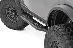 Rough Country OV2 Side Steps - 14004 - Black Patch Performance - ROUG14004