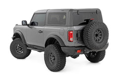 Rough Country OV2 Side Steps - 14004 - Black Patch Performance - ROUG14004