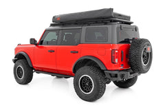 Rough Country OV2 Side Steps - 14007 - Black Patch Performance - ROUG14007
