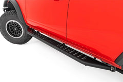 Rough Country OV2 Side Steps - 14007 - Black Patch Performance - ROUG14007