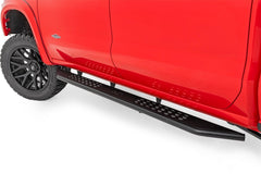 Rough Country OV2 Side Steps - 14008 - Black Patch Performance - ROUG14008