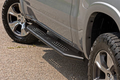 Rough Country OV2 Side Steps - 14008 - Black Patch Performance - ROUG14008
