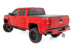 Rough Country OV2 Side Steps - 14010 - Black Patch Performance - ROUG14010