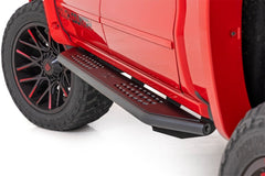 Rough Country OV2 Side Steps - 14010 - Black Patch Performance - ROUG14010