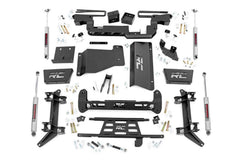 Rough Country 6 in Suspension Lift Kit w/Shocks - 16130 - Black Patch Performance - ROUG16130