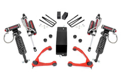 Rough Country 3.5 in Suspension Lift Kit w/Shocks - 19450RED - Black Patch Performance - ROUG19450RED