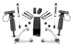 Rough Country 3.5 in Suspension Lift Kit w/Shock - 19457 - Black Patch Performance - ROUG19457