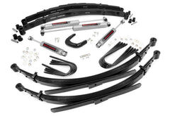 Rough Country 4 in Suspension Lift Kit w/Shocks - 19730 - Black Patch Performance - ROUG19730