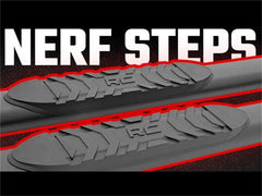 Rough Country Oval Nerf Step Bar - 21003 - Black Patch Performance - ROUG21003