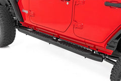 Rough Country Oval Nerf Step Bar - 21016 - Black Patch Performance - ROUG21016