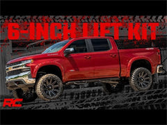 Rough Country 6 in Lift Kit - Suspension w/Shock - 21657 - Black Patch Performance - ROUG21657