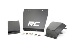 Rough Country Heavy Duty Front Skid Plate Package - 222 - Black Patch Performance - ROUG222